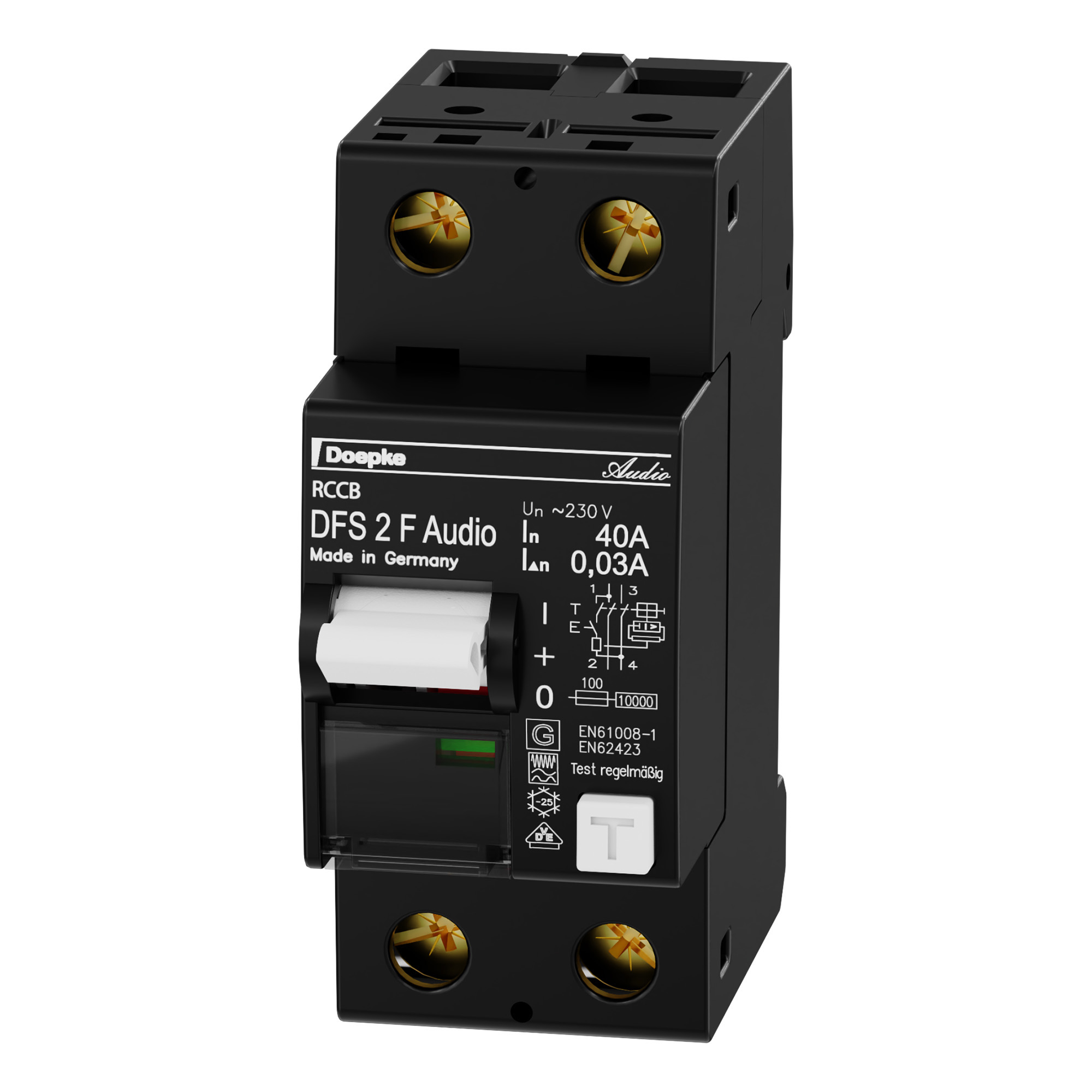 Doepke Audio FI Fehlerstromschutzschalter DFS 2 040-2/0,03-F Audio